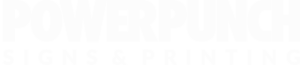 PowerPunch Logo all white
